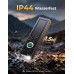 EOIWUY Taschenlampe LED Aufladbar, 1300 Lumen Extrem Hell Taschenlampen [Energieklasse A] 4 Lichtmodi, Flaches & Magnet Design, IP44 Wasserdicht Flashlight Clip Lampe für Camping, Outdoor, Notfälle, Urindetektion