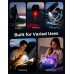 EOIWUY Torch Rechargeable Clip-On, 4-in-1 Spotlight/UV/COB Floodlight [Energy Class B] UV Torches LED Super Bright 1300LM, Flat Design Magnetic Flashlight, for Dog Walking, Camping, Emergency, Pet Urine Detector