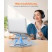 EOIWUY Laptop Ständer mit 360° Drehteller, Verstellbar Laptop Stand, Ergonomischer, Belüfteter, Faltbarer Kochbuchhalter Notebook Ständer Halterung, Kompatibel mit MacBook Air/Pro (10-16")