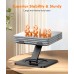 EOIWUY Laptop Stand with 360° Swivel Base, Portable Foldable Laptop Riser for Desk, Ergonomic Adjustable Cookbook Holders Computer Stand Holder for Team Work, Compatible with MacBook Pro/Air (10-16""), Black
