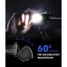 EOIWUY Stirnlampe, [2 Stück] Stirnlampe LED Wiederaufladbar Superhelle mit 5 Modi, Weißes und Rotes Licht & IPX4 Wasserdicht, 60° Verstellbare Kopflampe Laternenzubehör für Joggen/Camping/Erwachsene