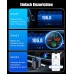 EOIWUY Aufgerüsteter Bluetooth Adapter Auto, [Schnellladung] FM Transmitter Auto Bluetooth 5.3 mit PD36W & QC3.0 18W, [HiFi-Kristallklarem Sound] Freisprechanlage KFZ Ladegerät GPS-Module, Schwarz
