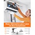 EOIWUY Aire Comprimido Limpieza PC, [Luz LED & Pantalla de Alimentación] Soplador de Aire Eléctrico para PC 3 Velocidades 90000RPM con 5 Boquillas, Soplador de Polvo Portátil para Sofá/Teclado/Coche
