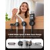 EOIWUY 8 Pack Cable Clips with Silicone Cable Ties, [2 in 1] Magnetic Phone Charging Cable Holder Management [Smooth Adjustable & 1s Lock], Self Adhesive Cable Tidy Clips Wire Organiser for Car, Home