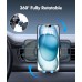 EOIWUY Car Phone Holder Wireless Charger,Auto Clamping 15W Fast Wireless Car Charger,Super Stable Air Vent Car Phone Mount Charger for iPhone Pro Max/17/16/15/14/13/12,Galaxy S25 Ultra/S25/S24/S23