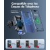 EOIWUY Support Telephone Voiture Induction, 15W Chargeur Induction Voiture Rapide sans Fil 【Serrage Automatique & Rotation 360°】 Compatible avec iPhone 15 Pro Max/14/13/12/11, Galaxy S23/S22, etc
