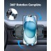 EOIWUY Support Telephone Voiture Induction, 15W Chargeur Induction Voiture Rapide sans Fil 【Serrage Automatique & Rotation 360°】 Compatible avec iPhone 15 Pro Max/14/13/12/11, Galaxy S23/S22, etc