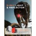 EOIWUY 2 Sets Bike Lights Front and Back, [2 in 1 Reflective] Rear Bike Light Set, 8+6 Modes Bicycle Lights, USB-C Fast Charging, IP65 Waterproof, Super Bright Cycling Headlights Set Cycling Reflectors