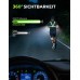 EOIWUY 800 Lumen Ultraleuchtstarkes Lauflampe Joggen mit Rotlicht [Energieklasse B] 7 Modi Lauflicht, 45° Lichtstrahl & 360°-Reflektorband Brustlampe, IPX4 Wasserdicht, USB Aufladbar, Laufzeit 4-25 Stunden