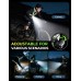 EOIWUY Running Lights for Runners with Red Light, 800LM Ultra Bright [Energy Class B] 7 Modes/45° Beam/360° Reflective Running Vest, IPX4 Waterproof Chest Running Torch for Walking/Hiking, Headlamp Replacement