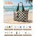 EOIWUY Strandtasche XXL, 35L Große Badetasche Wasserdicht & Sanddicht, Strandtasche mit Reißverschluss Nassabteil, Beach Tote Bag Handtasche Shopper Damen für Fitnessstudio Einkaufen Picknick Reise EOIWUY Strandtasche XXL, 35L Große Badetasche Wasserdicht & Sanddicht, Strandtasche mit Reißverschluss Nassabteil, Beach Tote Bag Handtasche Shopper Damen für Fitnessstudio Einkaufen Picknick Reise