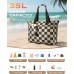 EOIWUY Large Beach Bag, 35L Waterproof Sandproof Beach Bags for Women, Foldable Gym Travel Beach Tote Bag with Zip Wet Compartment for Family, Pool, Shopping, Vacation Essentials EOIWUY Large Beach Bag, 35L Waterproof Sandproof Beach Bags for Women, Foldable Gym Travel Beach Tote Bag with Zip Wet Compartment for Family, Pool, Shopping, Vacation Essentials