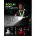 EOIWUY 800 Lumen Ultraleuchtstarkes Lauflampe Joggen mit Rücklicht, 7+2 Lichtmodi Lauflicht, 45° Lichtstrahl & 360°-Reflektorband Brustlampe, IPX4 Wasserdicht, USB Aufladbar, Laufzeit 4-25 Stunden