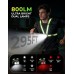 EOIWUY Running Lights for Runners with Rear Light, 800LM Ultra Bright & 7+2 Modes, 45° Beam & 360° Reflective Running Vest, IPX4 Waterproof Chest Running Torch for Walking/Hiking, Headlamp Replacement [Energy Class B]