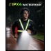 EOIWUY Running Lights for Runners with Rear Light, 800LM Ultra Bright & 7+2 Modes, 45° Beam & 360° Reflective Running Vest, IPX4 Waterproof Chest Running Torch for Walking/Hiking, Headlamp Replacement [Energy Class B]