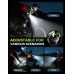 EOIWUY Running Lights for Runners with Rear Light, 800LM Ultra Bright & 7+2 Modes, 45° Beam & 360° Reflective Running Vest, IPX4 Waterproof Chest Running Torch for Walking/Hiking, Headlamp Replacement [Energy Class B]