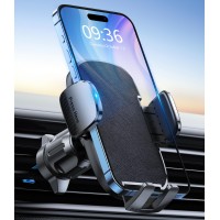 EOIWUY Soporte Movil Coche, [Gancho Estable Mejorado] Suporte Telemovel Carro del Aire Ventilación, Liberación de un Botón & 360° Rotación Sujeta Movils para Coche Compatible con iPhone, Galaxy y Más