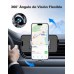 EOIWUY Soporte Movil Coche, [Gancho Estable Mejorado] Suporte Telemovel Carro del Aire Ventilación, Liberación de un Botón & 360° Rotación Sujeta Movils para Coche Compatible con iPhone, Galaxy y Más