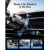 EOIWUY Soporte Movil Coche, [Gancho Estable Mejorado] Suporte Telemovel Carro del Aire Ventilación, Liberación de un Botón & 360° Rotación Sujeta Movils para Coche Compatible con iPhone, Galaxy y Más