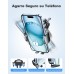 EOIWUY Soporte Movil Coche, [Gancho Estable Mejorado] Suporte Telemovel Carro del Aire Ventilación, Liberación de un Botón & 360° Rotación Sujeta Movils para Coche Compatible con iPhone, Galaxy y Más