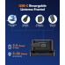 EOIWUY Linterna Frontal LED Recargable, Linterna Cabeza Impermeable IP65, 6 Modos Luz con Luz Rojo & 36H de Funcionamiento, Super Brillante 350LM Luz Frontal Ultraligera para Correr [Clase de eficiencia energética A+]